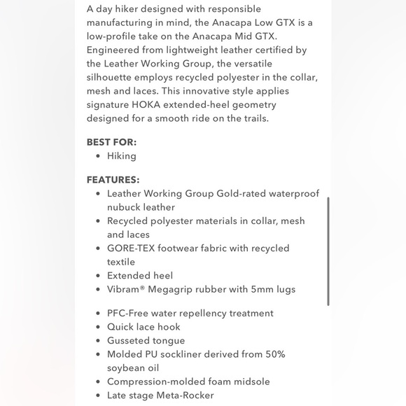 Hoka Anacapa Low GTX Size 11 NEW - Picture 3 of 15